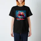 Bad Squareの落書きフラミンゴ Regular Fit T-Shirt