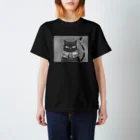 しろさきのリボンと黒猫 スタンダードTシャツ