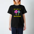 ICHIGO-ICHIÉ-1999のMERCI MILLE FOIS【めっちゃありがとう】フランス語でアピールする スタンダードTシャツ