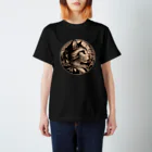 猫の世界のミュシャ猫シリーズ1 Regular Fit T-Shirt