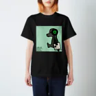 Posagodardy  ポサゴダルディのVinyl Dog Green ear Regular Fit T-Shirt