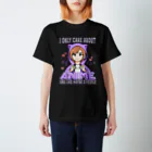 World_Teesのアニメガール - アニメと多分3人くらいしか興味がない スタンダードTシャツ