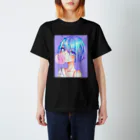 World_Teesのバブルガムを噛むアニメガール 日本の美学 アニメオタク Regular Fit T-Shirt