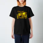 『NG （Niche・Gate）』ニッチゲート-- IN SUZURIのGet up! Stand up!（黄色） Regular Fit T-Shirt