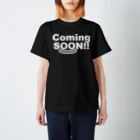 taiyaki styleのComing Soon white Regular Fit T-Shirt
