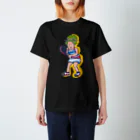 Oedo CollectionのTennis Player Girl／濃色Tシャツ Regular Fit T-Shirt