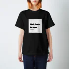 Holly_hock. by.aquaのHolly_hock. by.aquaロゴTシャツ  ブラック Regular Fit T-Shirt