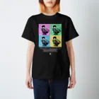 “すずめのおみせ” SUZURI店のスズメのおチリ（ポップアート風） Regular Fit T-Shirt
