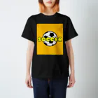 happy_25chanのサッカーボール柄Tシャツ（黄色/黒） スタンダードTシャツ