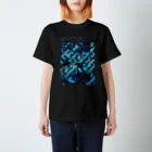 SIZUKI.の水葬 - Black 【雨音-amane-】 Regular Fit T-Shirt