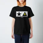 highvoltagewearsのThunder and Star 黒 スタンダードTシャツ