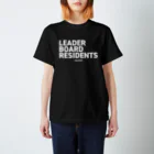highvoltagewearsのLEADER BOARD RESIDENTS 黒  Regular Fit T-Shirt