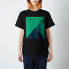 ペパボテックショップのComposition in Green, Green, and Green (Dark Mode) Regular Fit T-Shirt