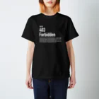 kengochiの403 Forbidden（白文字） Regular Fit T-Shirt