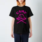 CAMPUNKのCAMP(ピンク) スタンダードTシャツ