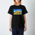 チョークアートゆらり沖縄の守り神シーサー スタンダードTシャツ