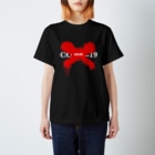 blackfullhouseのanti COVID-19 red Regular Fit T-Shirt