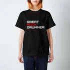 ドラマー TETSU SHOPのGREAT ROCK ＤＲＵＭＭＥR スタンダードTシャツ