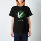 yuki-ycinoのvim-jp アイコン（黒背景・文字下） スタンダードTシャツ