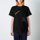 米八そばグッズショップの【米八そば】HEAVY METAL SOBA【黒】 Regular Fit T-Shirt