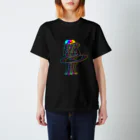 COLOR of the MANのTriple OYAJI -black- Regular Fit T-Shirt