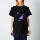 Karinsyrupの猫と帽子(紫) Regular Fit T-Shirt