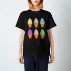 ☀️ひなたぼっくすの🍦光るソフトクリーム×6 スタンダードTシャツ