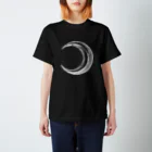 maison APHRODITEの月（Moon）_WhitePrint スタンダードTシャツ