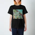 Noy｜染マル雨。räingräyのThe Crows fly away スタンダードTシャツ