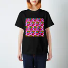 Mieko_Kawasakiの誘惑のフライドポテト🍟　ピンクAO / FRENCH FRIES GULTY PLEASURE スタンダードTシャツ