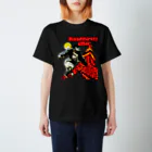 【12moonMonstarＺ】トゥエルブムーンモンスターズの巨大ゴリラ月を目指す  油絵風 スタンダードTシャツ