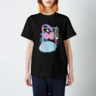 サッドパンダのヘッドフォン音楽脳美的Vaporwaveパステル スタンダードTシャツ