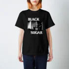 毛玉のさとうのBlackSuger(白文字) Regular Fit T-Shirt