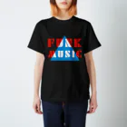 SANKAKU DESIGN STOREの赤青/青赤 とんがり FUNKMUSIC。 B スタンダードTシャツ