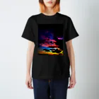 mizuphoto galleryの夜の虹 マジックアワー Regular Fit T-Shirt