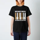 musicteeのミュージック、キーボード Regular Fit T-Shirt
