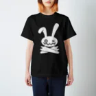 前田創作工房のHEAVY METAL BUNNY（ホワイトプリント） Regular Fit T-Shirt