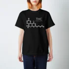 st_drop_laboratoryのTHC〈大麻〉の化学構造式 スタンダードTシャツ