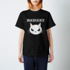 ゴロニャーのダサT屋さんの反抗期の猫シリーズ BAD CAT スタンダードTシャツ