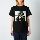 lady.d.イラスト_shopのキャラ（Green portrait ） スタンダードTシャツ