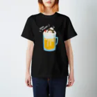 あわゆきのビールは飲んでも飲まれるな スタンダードTシャツ