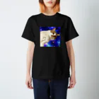 土管猫商店の銀河に浮かぶ猫万次郎 スタンダードTシャツ