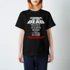 COSMICATION JUNKYARDのCHIBA OF THE DEAD / Tee BK Regular Fit T-Shirt