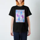 森林木太郎のキラキラ003(お花パープル) Regular Fit T-Shirt