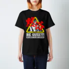 SAUNA JUNKIES | サウナジャンキーズのBE QUIET!(BLACK) スタンダードTシャツ