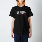 温泉グッズ@ブーさんとキリンの生活のNO ONSEN, NO LIFE!（ホワイト） Regular Fit T-Shirt
