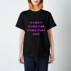 LUNARHOLIC STOREの<BASARACRACY>人外の人外による人外のための政治（カタカナ・ピンク） Regular Fit T-Shirt