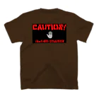 alt_203のCAUTION スタンダードTシャツの裏面