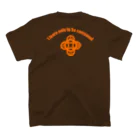 『NG （Niche・Gate）』ニッチゲート-- IN SUZURIの吾唯足知（われただたりるをしる。ショルダーアーチ橙/橙・英語 Regular Fit T-Shirtの裏面