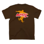 MERCYのmercy Tシャツ① 橙×赤 スタンダードTシャツの裏面